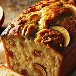 Rustic Apple Cinnamon Walnut Bread (homemade, No Sourdough)