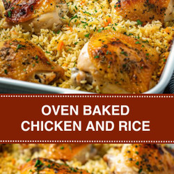 Oven Baked Chicken And Rice