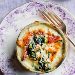 Salmon And Spinach Gratin
