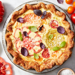 Tomato Pie With Parmesan And Basil