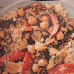 ARTICHOKE, PEPPER, AND CHICKPEA TAGINE