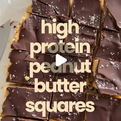 Low Sugar High Protein Reese's Squares