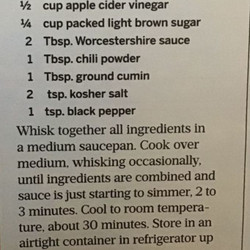 Authentic Texas-style Barbecue Sauce