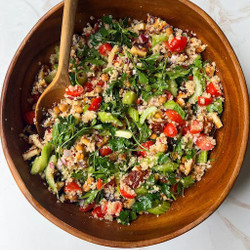 Hot Honey Halloumi Quinoa Salad