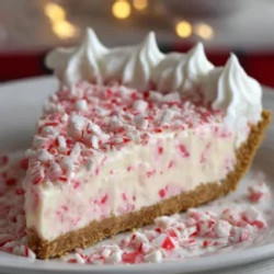 No-bake Candy Cane Pie