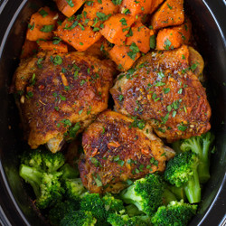 Slow Cooker Chicken With Sweet Potatoes And Broccoli