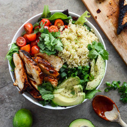 Honey Chipotle Chicken Salad Bowls