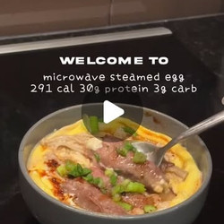 5 Min Microwave Steamed Egg