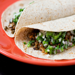 Lentil Tacos With Onion Jalapeño Salsa