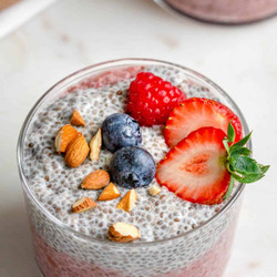 Layered Strawberry Chia Pudding