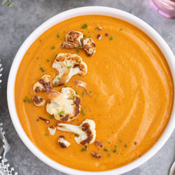 Spicy Red Curry Cauliflower Soup