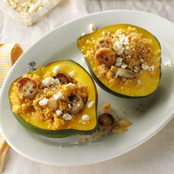 Couscous &amp; Sausage-stuffed Acorn Squash