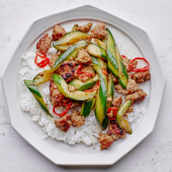 Caramelized Pork And Cucumber Stir-fry