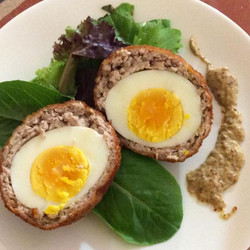 Scotch Eggs With Mustard Sauce