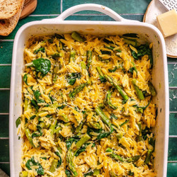 Lemon Pepper Orzo Casserole (dump &amp; Bake Dinner)