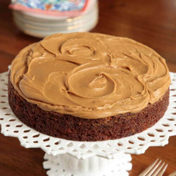 Magic Apple Cake With Caramel Icing