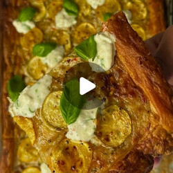 Courgette, Ricotta + Basil Tart