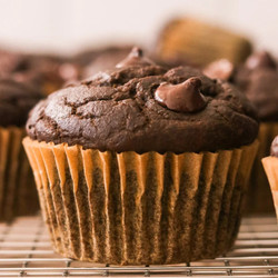 Hidden Veggie Chocolate Muffins (kid-approved!)