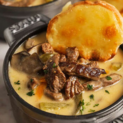 Philly Cheesesteak Soup