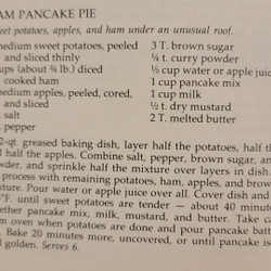 Ham Pancake Pie