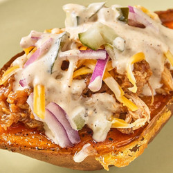 Barbecue Stuffed Sweet Potatoes