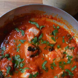 Cod With Tomatoes And Capers