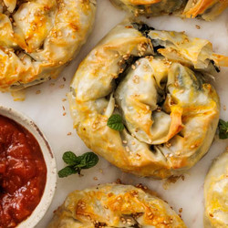 Spinach &amp; Feta Spirals