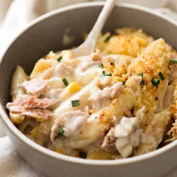 Salmon Mornay (Creamy Salmon Pasta Bake)