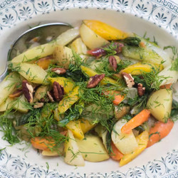 Olive Oil Braised Spring Vegetables