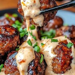 Korean Bbq Meatballs With Spicy Mayo Dip