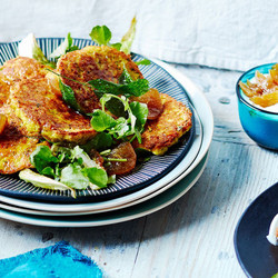 Spiced Cauliflower And Paneer Fritters Recipe