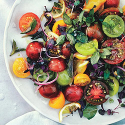 Tomato, Onion, And Roasted Lemon Salad