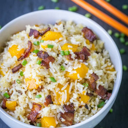 Bacon Mango Fried Rice