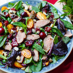 Warm Duck Salad With Balsamic Cherries