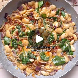 Creamy Sun Dried Tomatoe &amp; Butter Bean One Pot