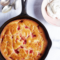 Rhubarb Spoon Cake
