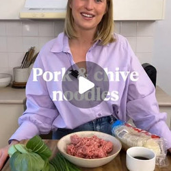 Pork &amp; Chive Noodles