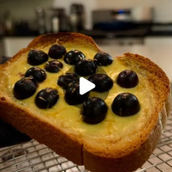 Blueberry Custard Toast