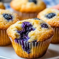 Easy &amp; Fluffy Blueberry Muffin Recipe