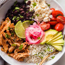 Instant Pot Chicken Tinga Bowls