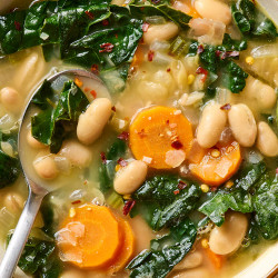 Lemony Tuscan White Bean And Kale Soup