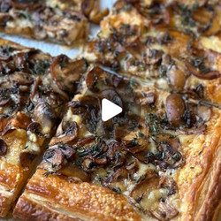 Puff Pastry Mushroom Gruyere Tart
