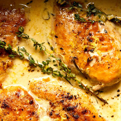 Slow-cooker Creamy Lemon Herb Chicken