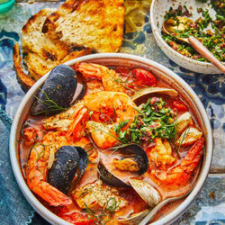 Cioppino With Parsley And Olive Gremolata