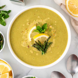 Creamy Vegan Asparagus Soup