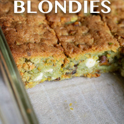 Pistachio Blondies