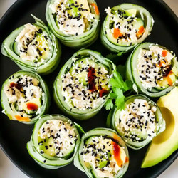 Best Chicken Salad Cucumber Roll Ups