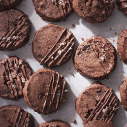 Salted Chocolate Sablé Cookies