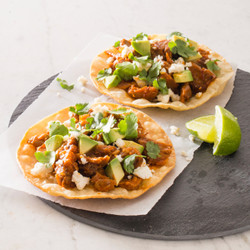 Tinga de Puerco (Spicy Pork Tostadas)
