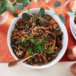 Farro &amp; Mushroom Stuffing